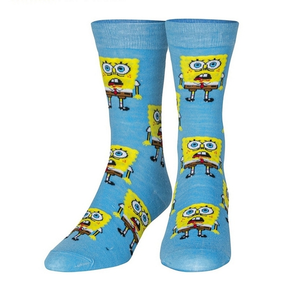 Nickelodeon Other - 3/$20 Spongebob Squarepants Crew Crazy Socks Mens Womens Blue Unique Fun